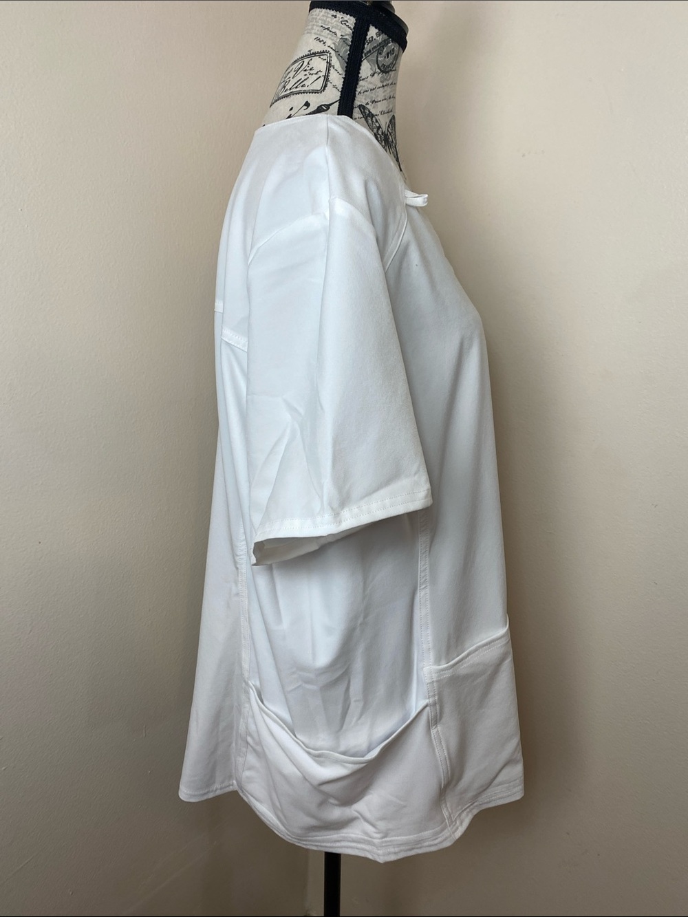 Cherokee iFlex V-Neck White Scrub Top 2XL Stretch Medical Uniform - Picture 3 of 12